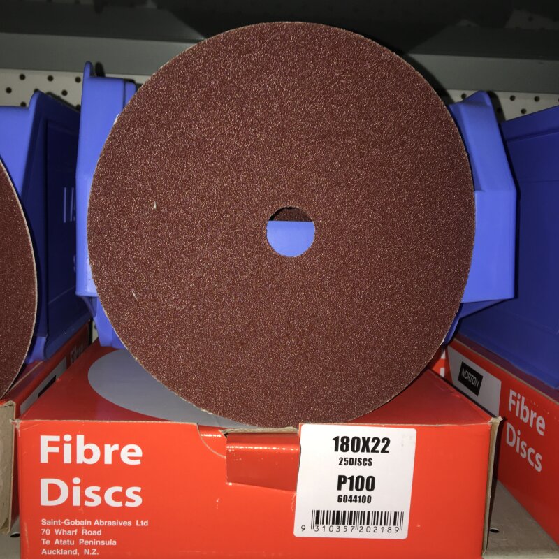 FIBRE DISCS 180 x 22 P100