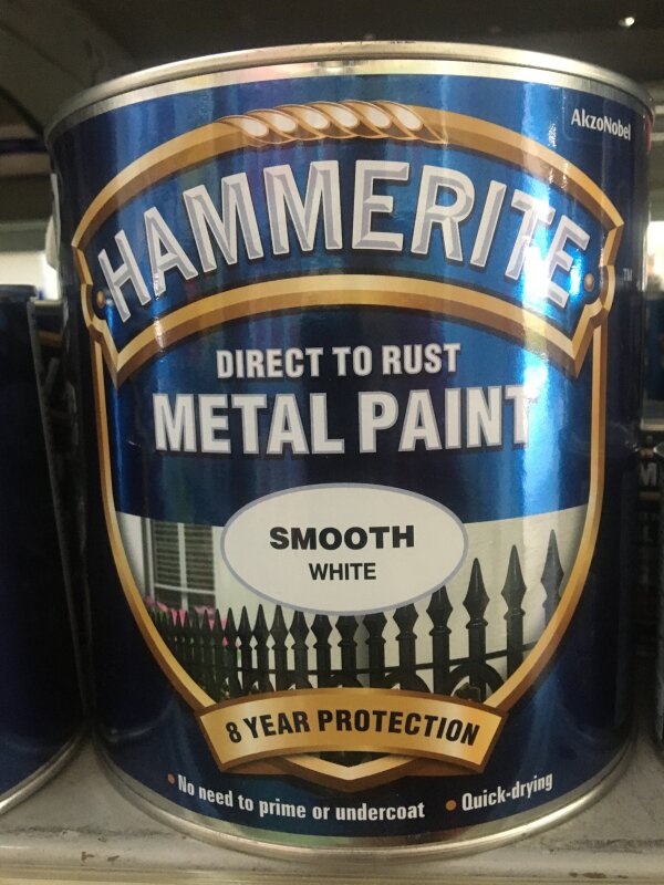 HM Hammerite Smooth - 2.5L White