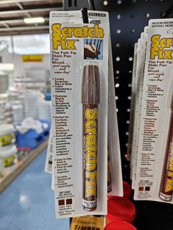 Scratch Fix Pen Red Brown
