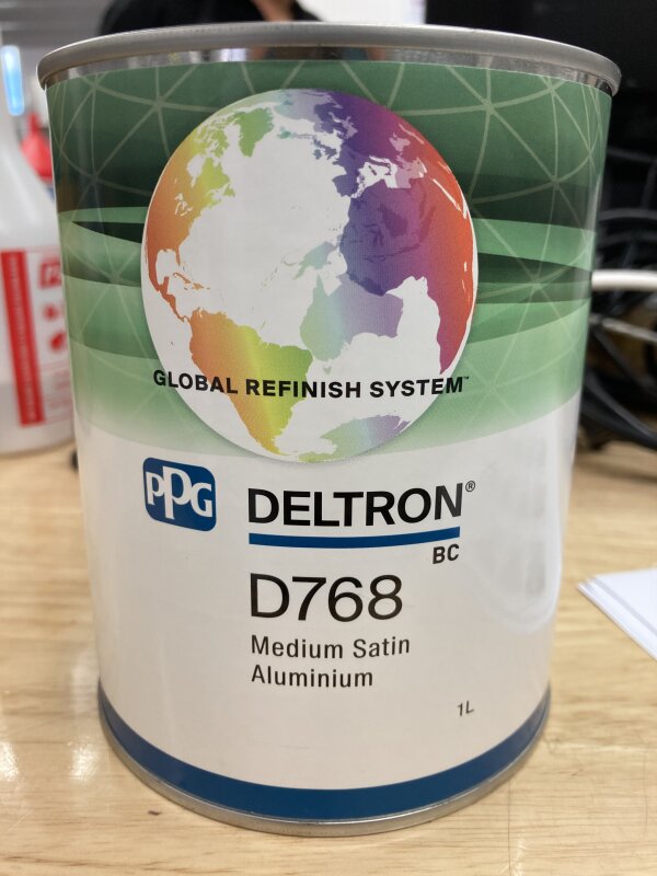 DELTRON D768 MEDIUM SATIN ALUMINIUM / 1L