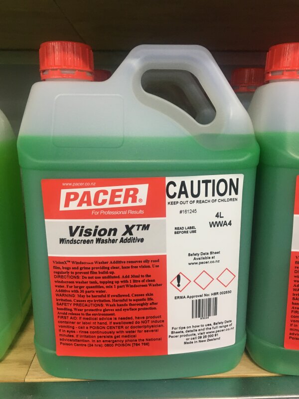 CC Vision X Window Wash Additive - 4L