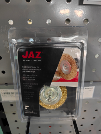 HO JAZ 50mm Wire Wheel .3mm Cse BDER9348