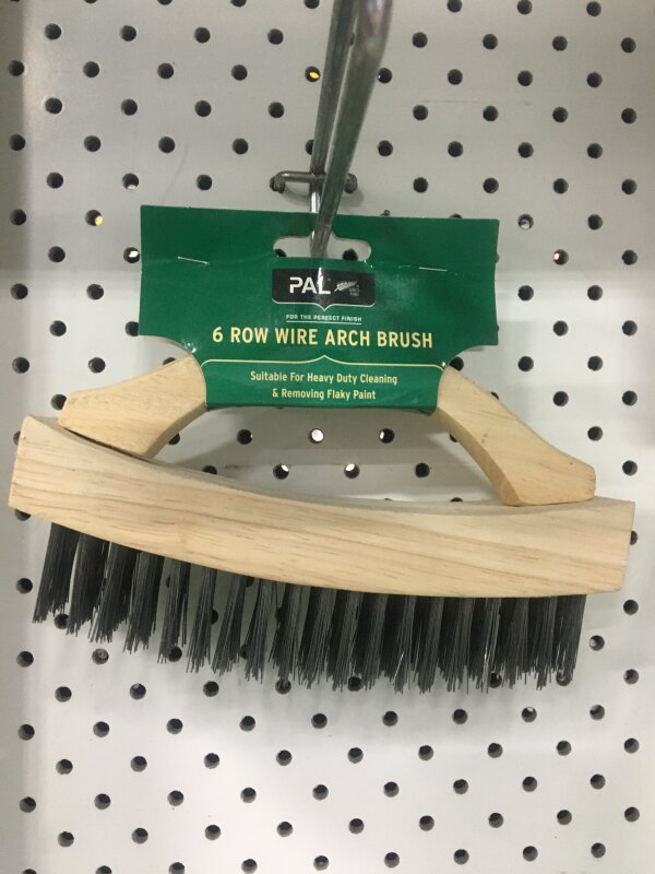 PA M'Flow Wire Brush Arch Handle 6 Row