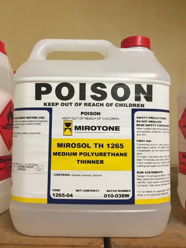 MI Mirosol 1265 Polyurethane Thinner 20L