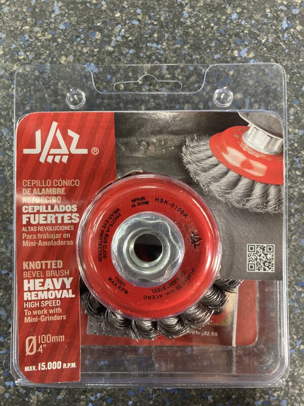 HO JAZ Twist Knot Brush 100x22x.5mm M14