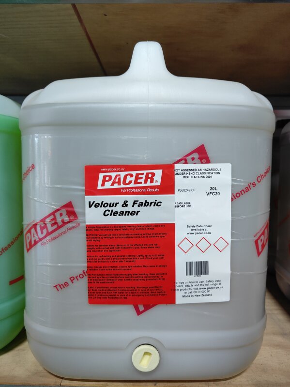 CC PACER Velour & Fabric Cleaner 20L