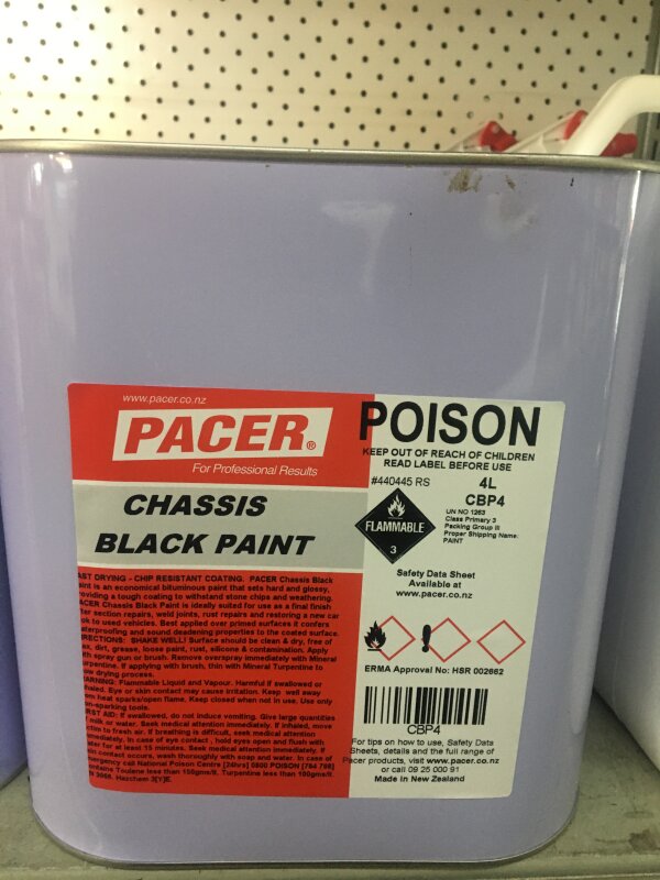 Pacer Chassis Black - Gloss 4L