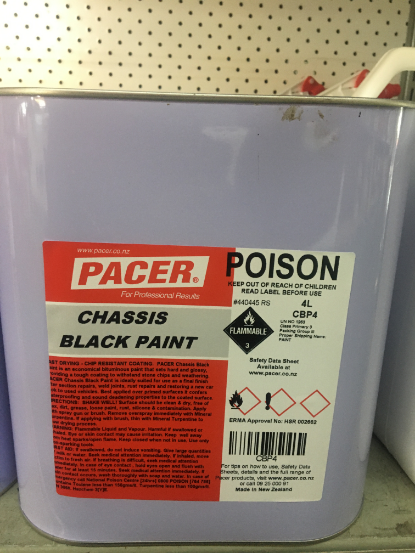 Pacer Chassis Black - Gloss 4L