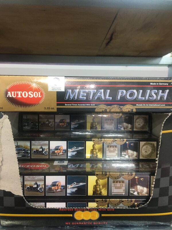 HO Autosol Metal Polish 100gm Tube