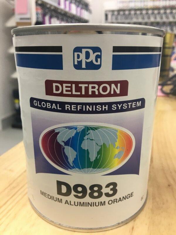 DELTRON D983 MEDIUM ALUMINIUM ORANGE / 1L
