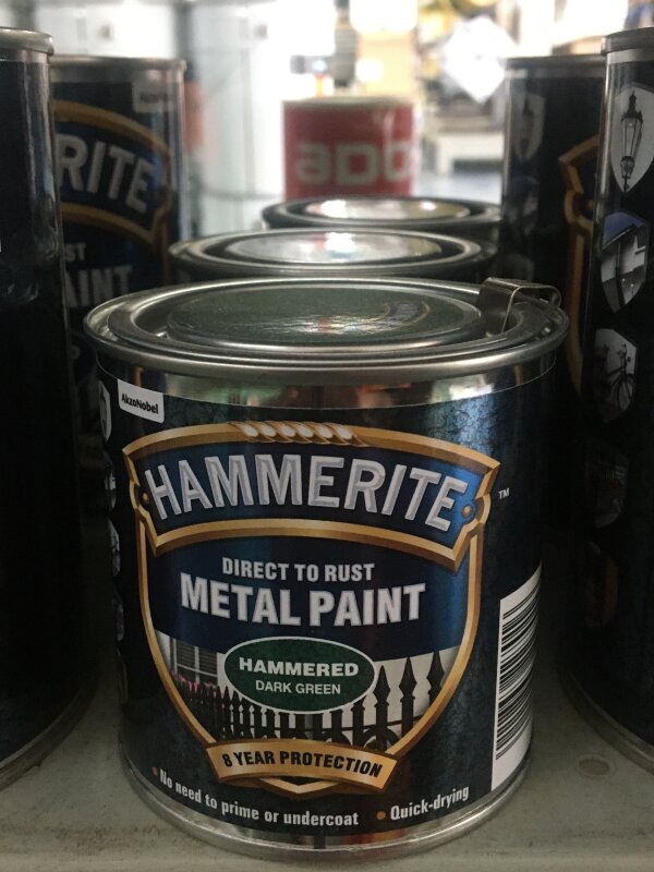 HM Hammerite - 250ml Hammered Dark Green