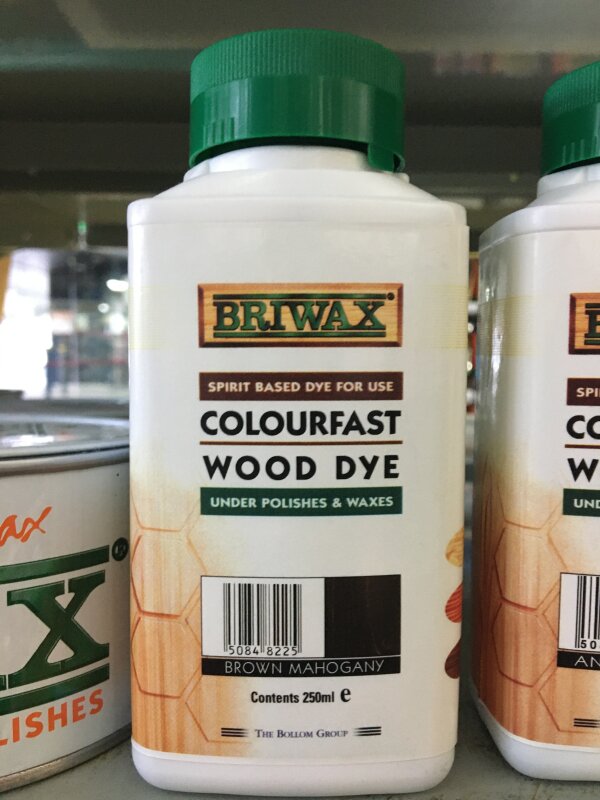 BR BRIWAX Spirit Dye BrownMahogany 250ml
