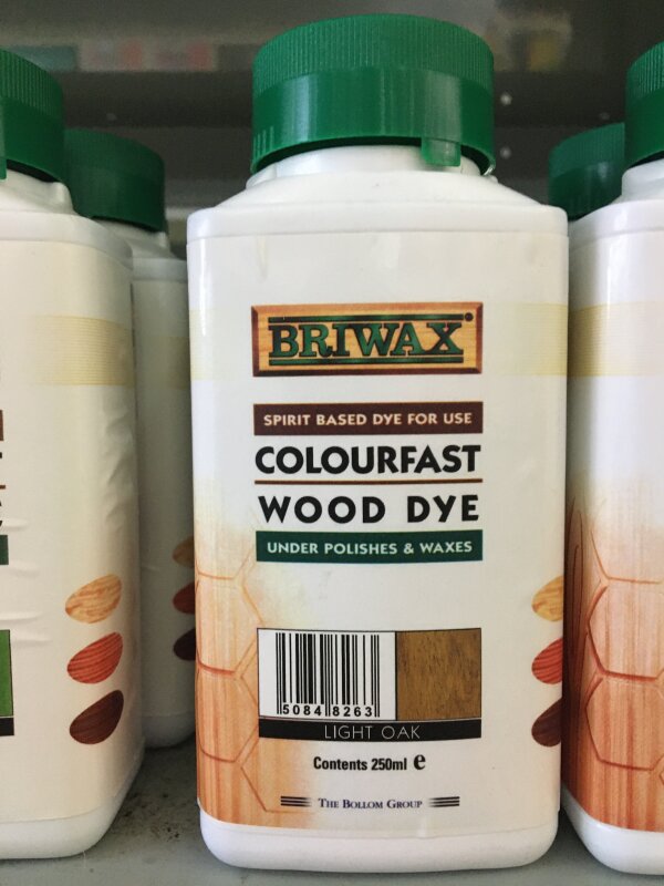 BR BRIWAX Spirit Dye Light Oak 250ml