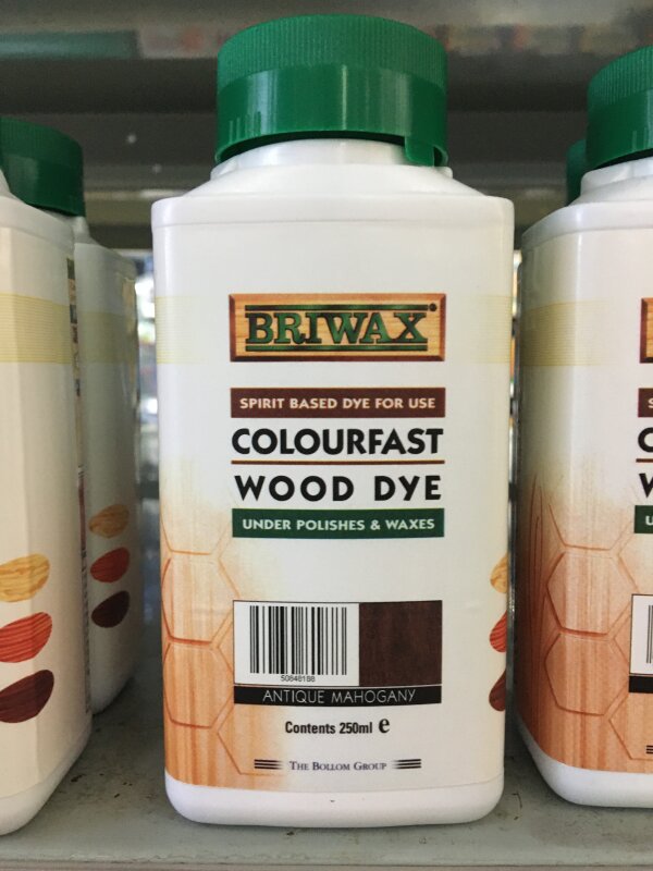 BR BRIWAX Spirit Dye Antique Mahog 250ml
