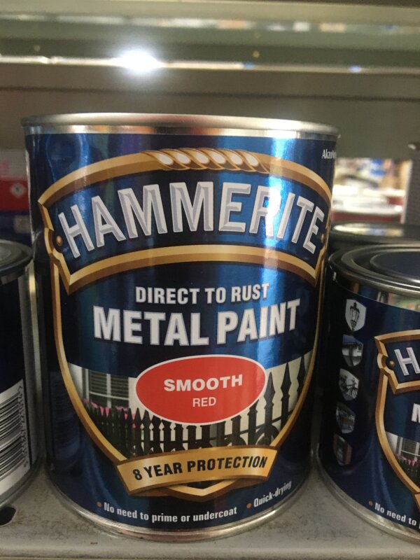 HM Hammerite Smooth - 750ml Red