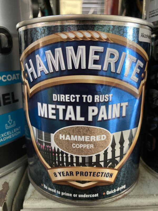 HM Hammered Copper D T Rust - 750ml