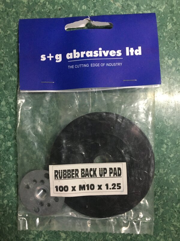 SG Rubber Backing Pad 100mm M10 x 1.25