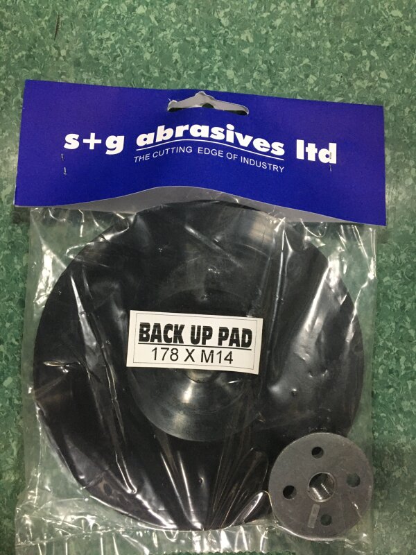 SG Rubber Backing Pad 180mm M14