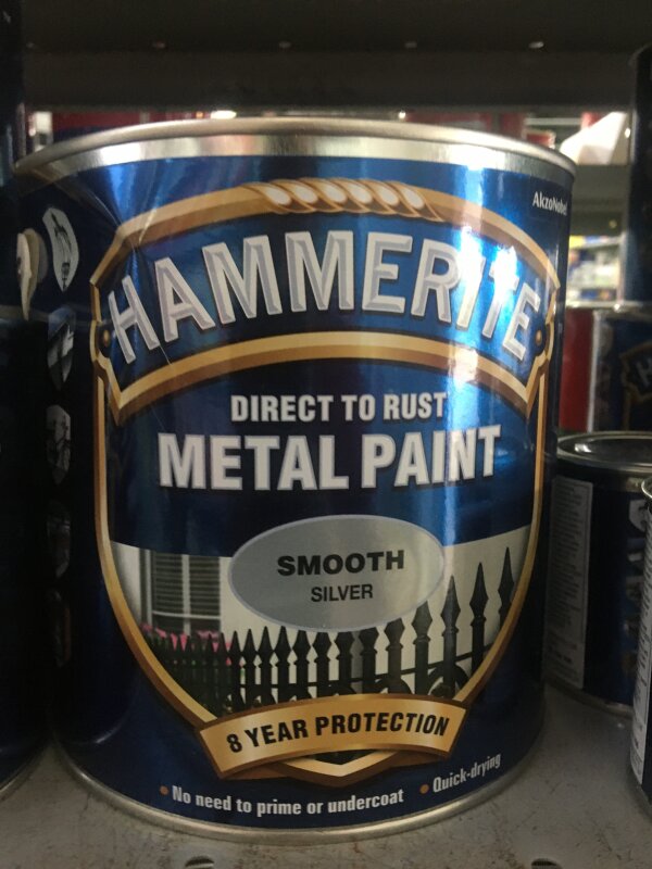 HM Hammerite Smooth - 2.5L Silver
