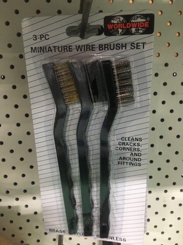 HO HB2804 Mini Wire Brush Set 3 Piece