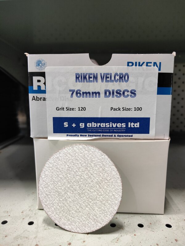 RIKEN VELCRO 76MM DISC P120