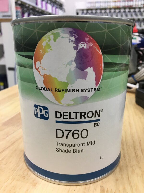 DELTRON D760 TRANSPARENT MID SHADE BLUE / 1L