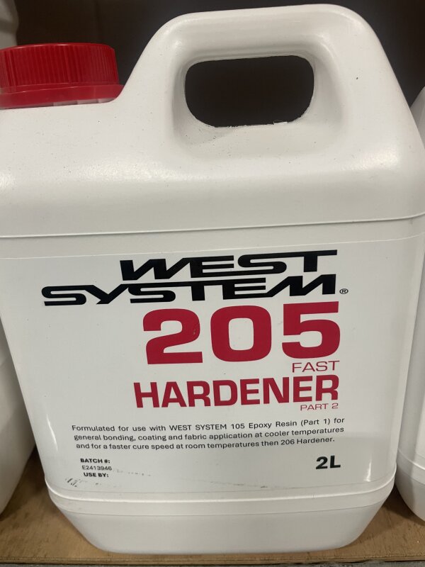 WEST 205 HARDENER 2LTR TO SUIT 10LTR KIT