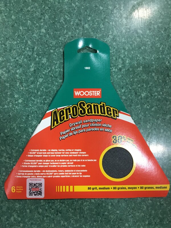 Wooster Aero Sander SandDisks P80 6pk