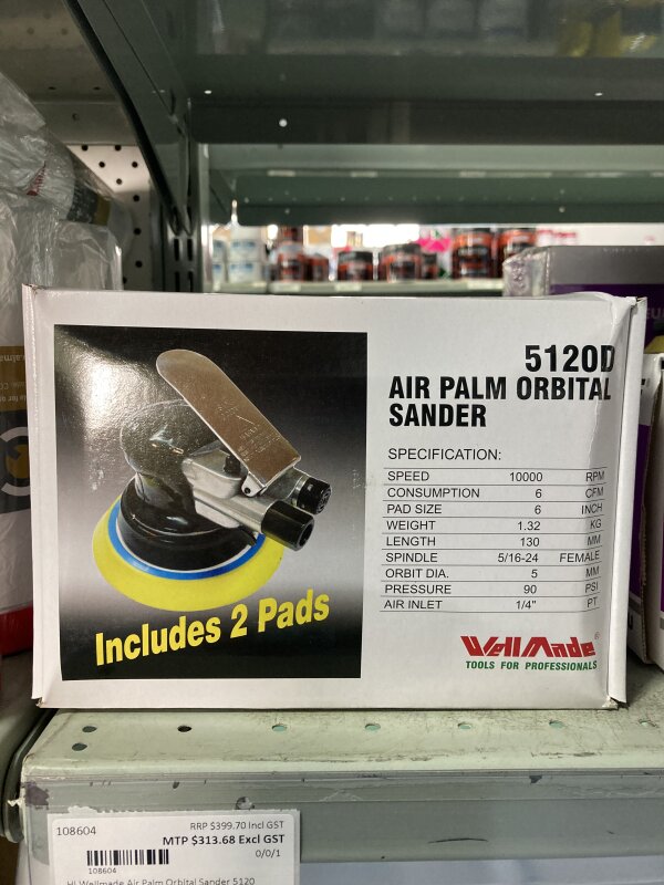 HI Wellmade Air Palm Orbital Sander 5120
