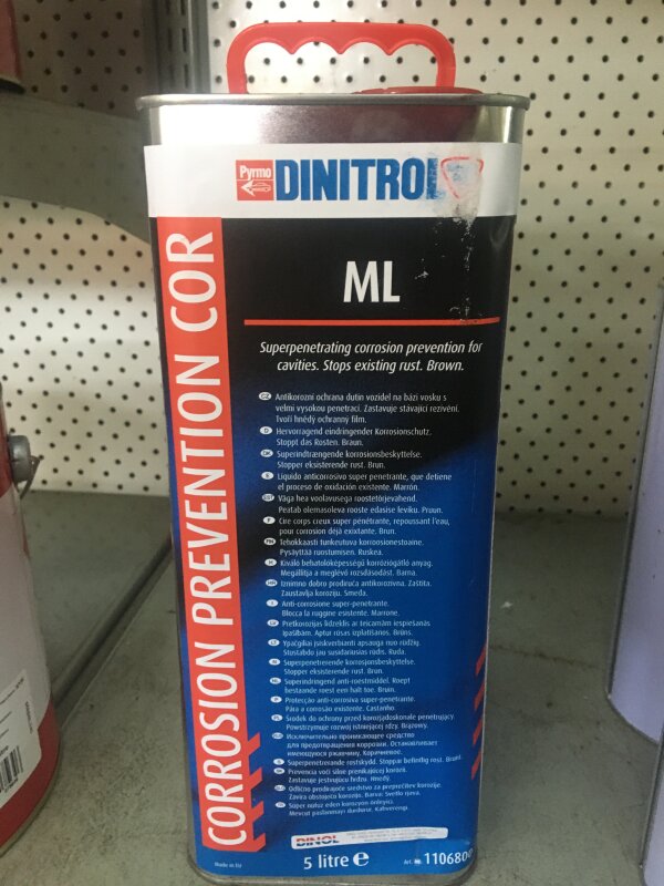 AE Dinitrol ML Cavity Wax 5L