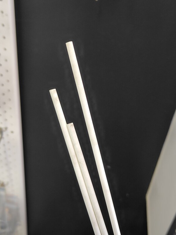 IM 5mm Dia PVC Welding Rod White Round