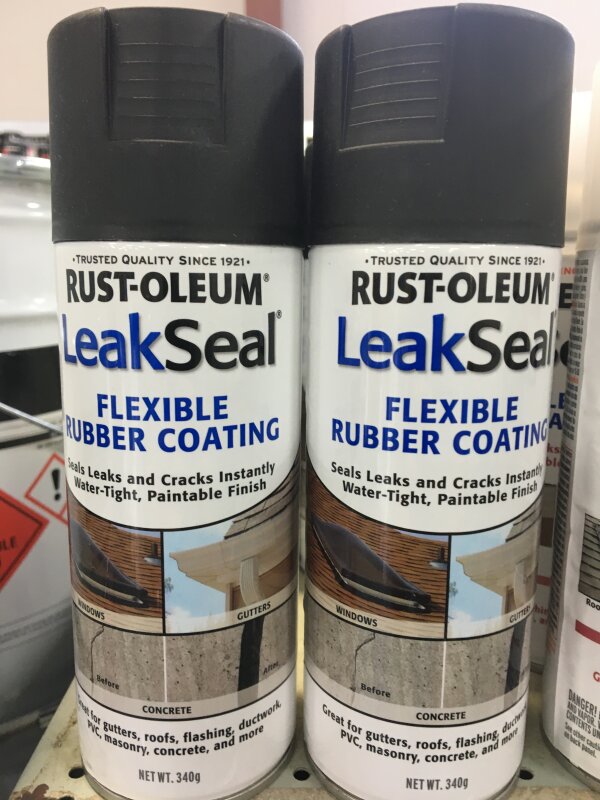 HA Rustoleum Leak Seal Aerosol Black