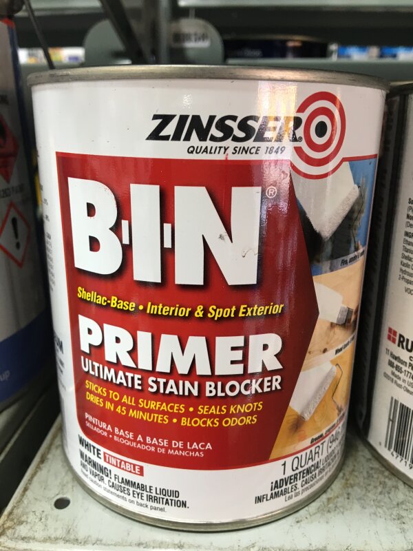 Zinsser BIN Primer Sealer White 1L
