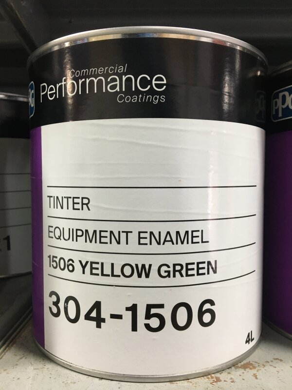 304 EQUIPMENT ENAMEL 1506 YELLOW GREEN 4L (GRP 2)
