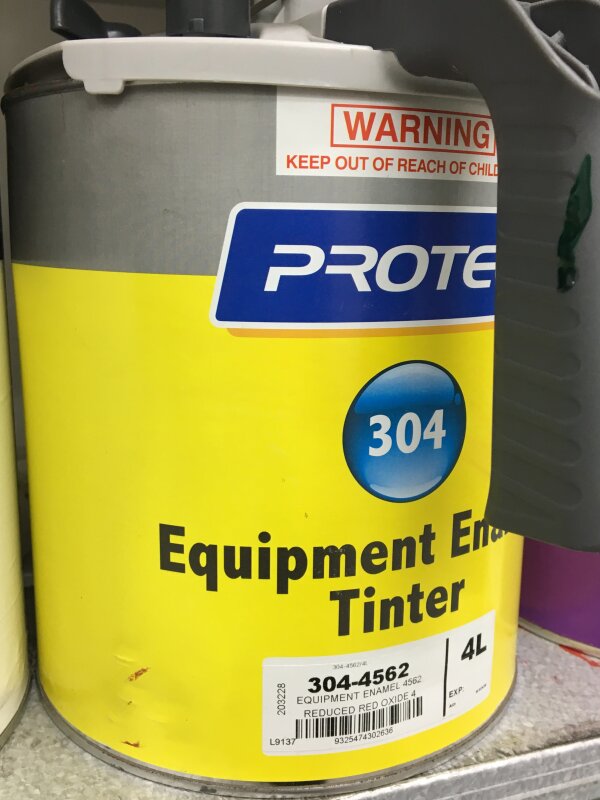 304 EQUIPMENT ENAMEL 4562 REDUCED RED OXIDE 4L (GRP 1)