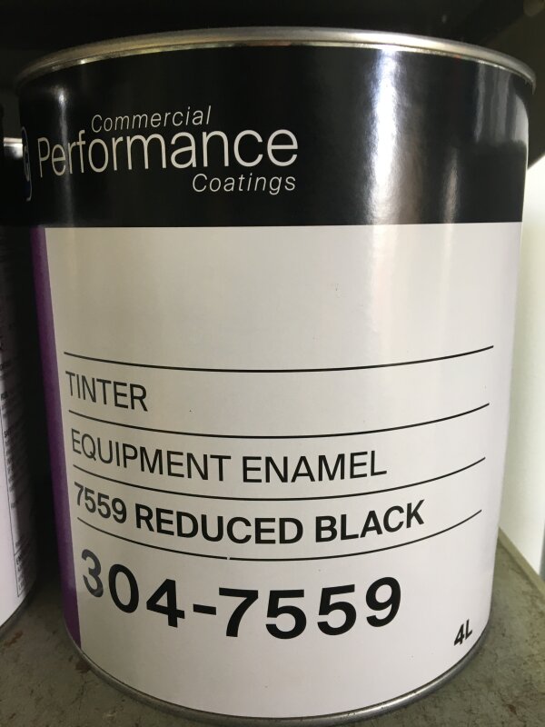 304 EQUIPMENT ENAMEL 7559 REDUCED BLACK 4L (GRP 1)