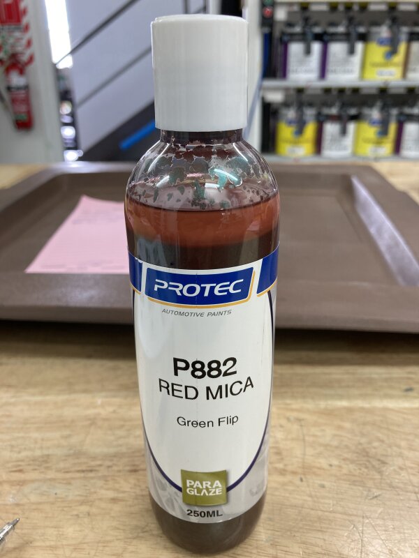 PARAGLAZE P882 RED MICA - GREEN FLIP 250ML