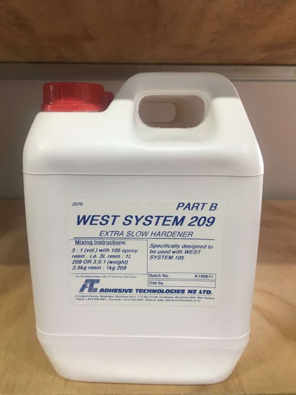 West 209 ExtraSlow Epoxy Hardener 1.33Lt