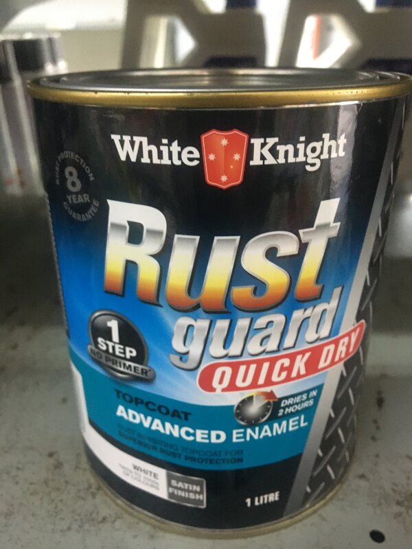 RustGuard QuickDry Enamel Satin White 1L
