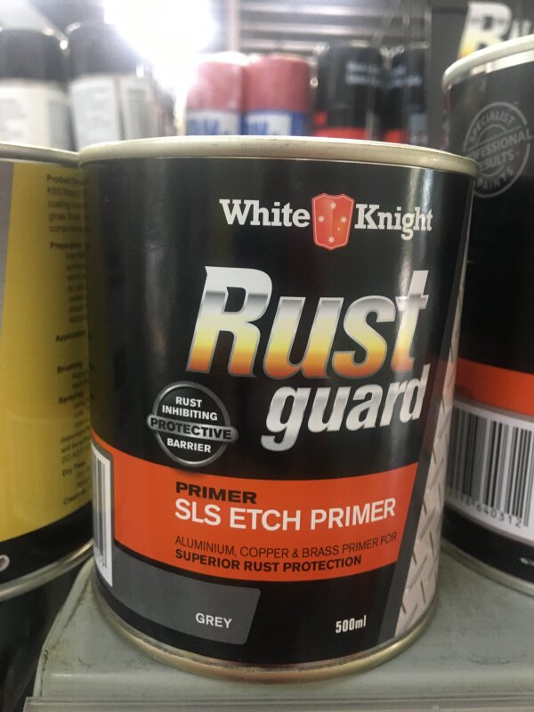 RustGuard QUICK DRY SLS Etch Primer 500ml GREY