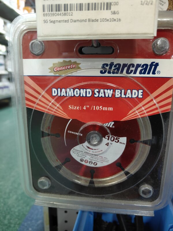 SG Segmented Diamond Blade 105x10x16