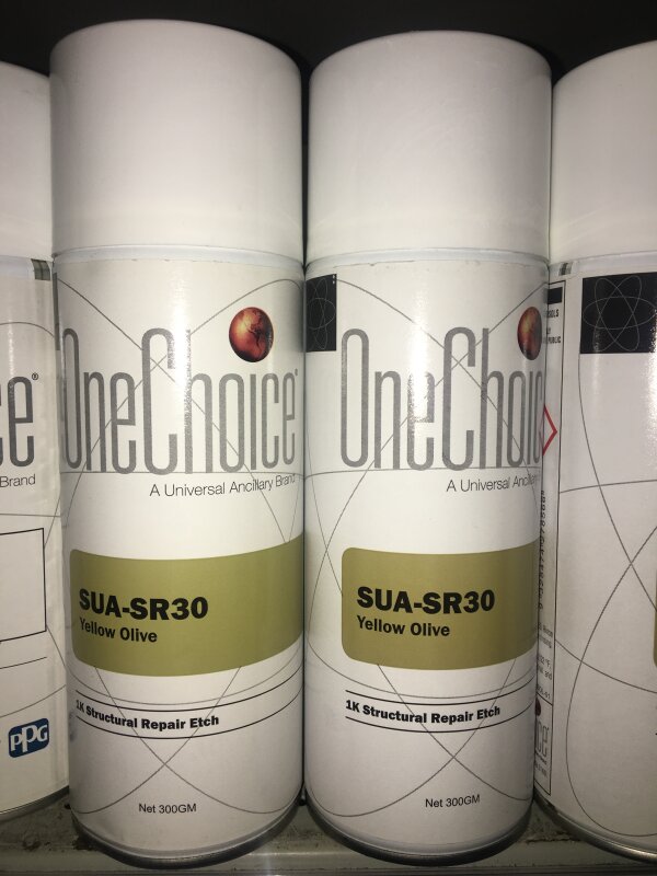 AEROSOL 1K STRUCTURAL REPAIR ETCH - YELLOW OLIVE