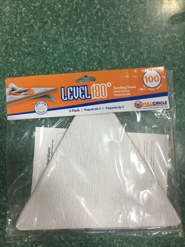 AX Full Circle Level180 Sanding Sheet P100 5pk