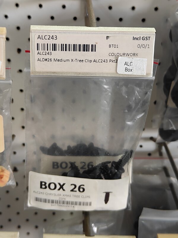 ALD#26 Medium X-Tree Clip ALC243 Pkt25
