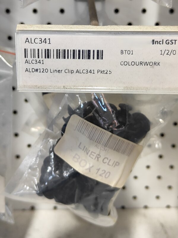 ALD#120 Liner Clip ALC341 Pkt25