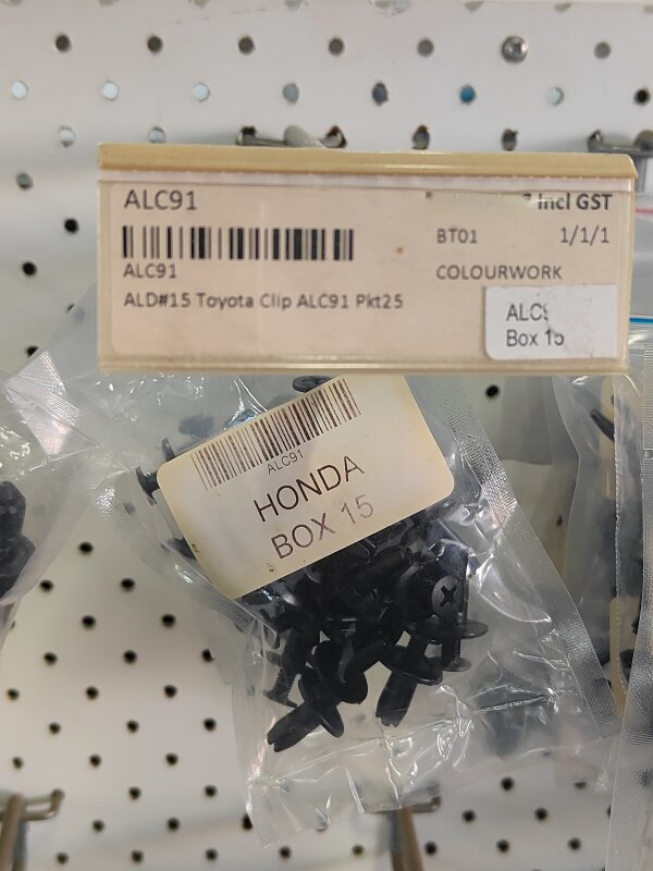 ALD#15 Toyota Clip ALC91 Pkt25
