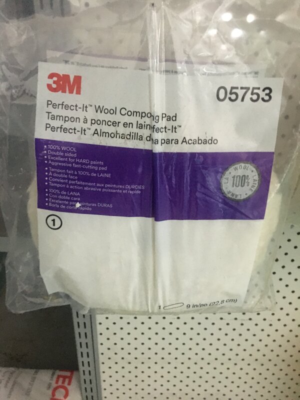 3M PERFECT-IT 228mm Wool Compound Pad QC 05753