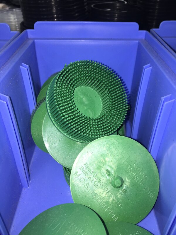 3M ROLOC Bristle Discs 76-Green P50