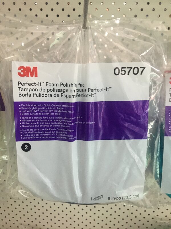 3M PERFECT-IT 152mm Foam Compound Pad Black QC 33285