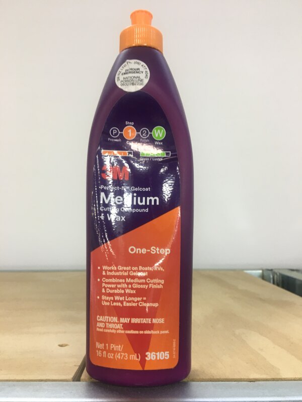 3M Medium Cutting Compound/Wax 473ml